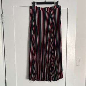 Boden Vibrant Striped A-Line Skirt